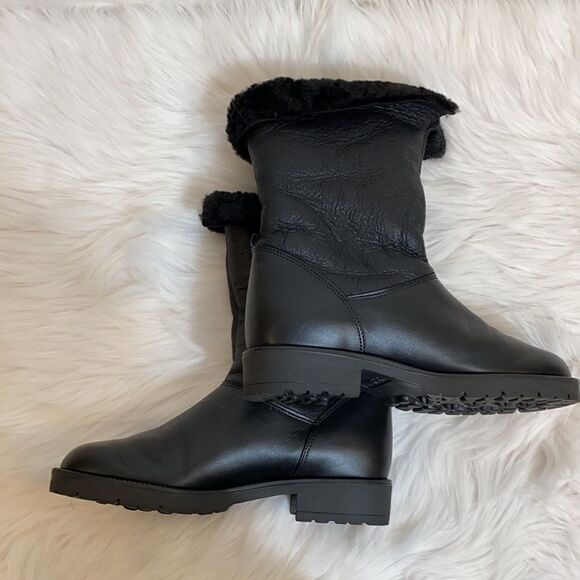 Santana Canada black leather winter boots size 6.5 - Picture 8 of 13